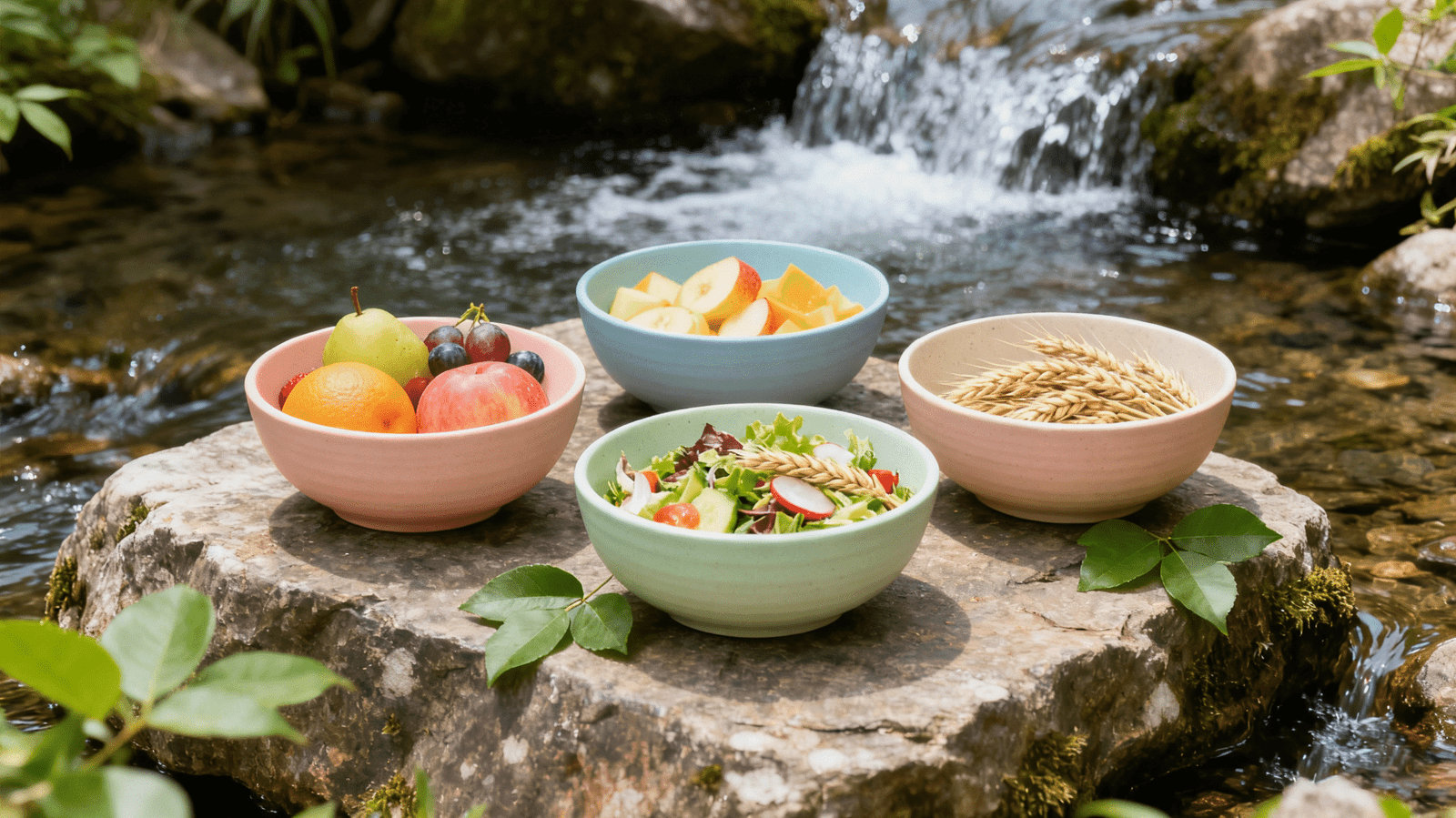 Wheat Straw Bowl In the Woods