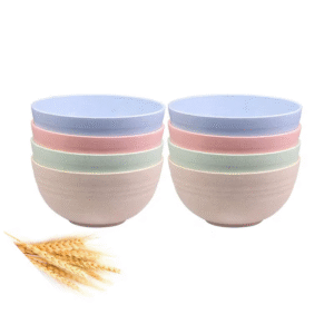 Eco Friendly Unbreakable Wheat Straw Lightweight Biodegradable Salad Bowl