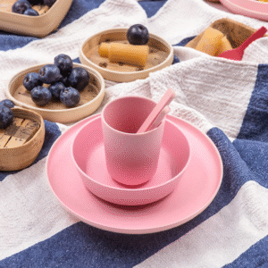 Creative Tableware Set for Kids Including Cups Plates Bowls for Dining