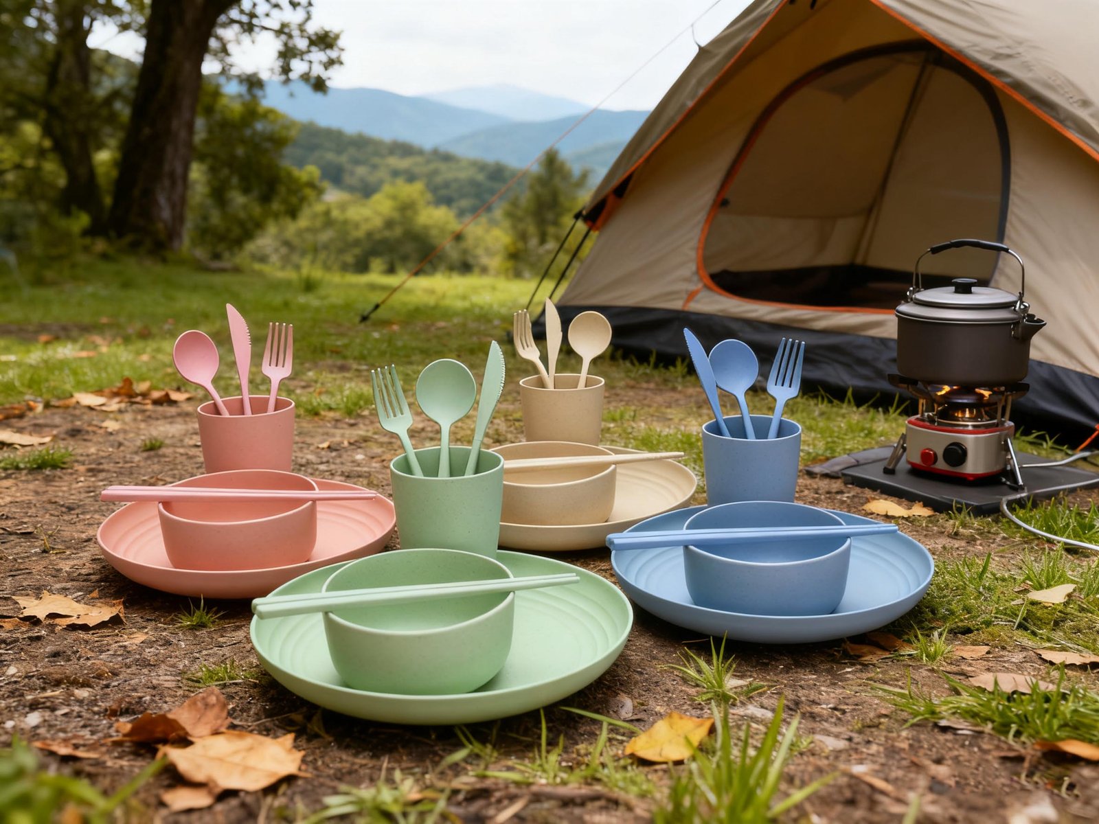 Wheat Straw Dinnerware Set