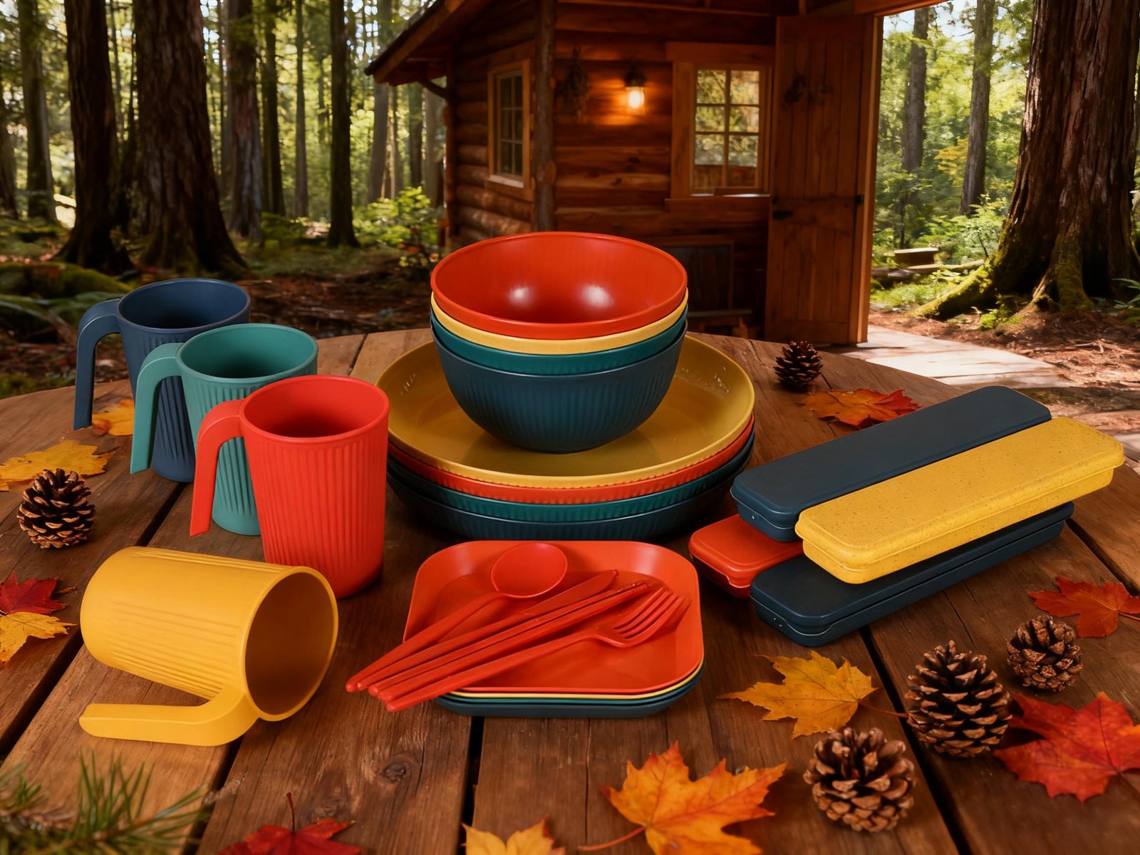 Wheat Straw Dinnerware Set