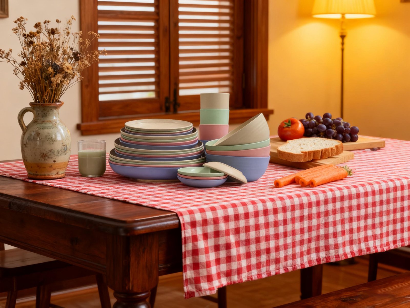 Wheat Straw Dinnerware Set