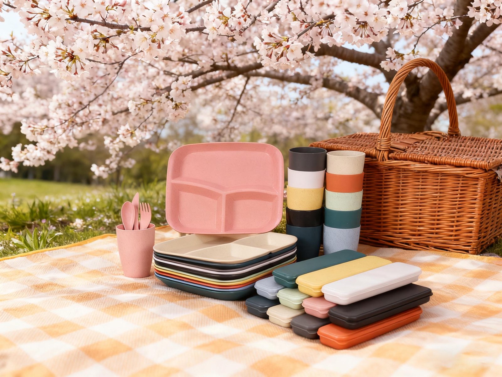 Wheat Straw Dinnerware Set