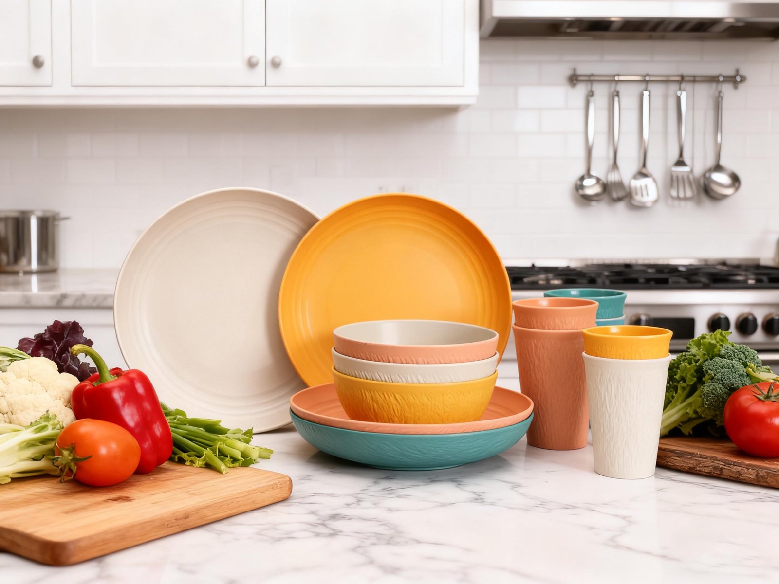 Wheat Straw Dinnerware Set