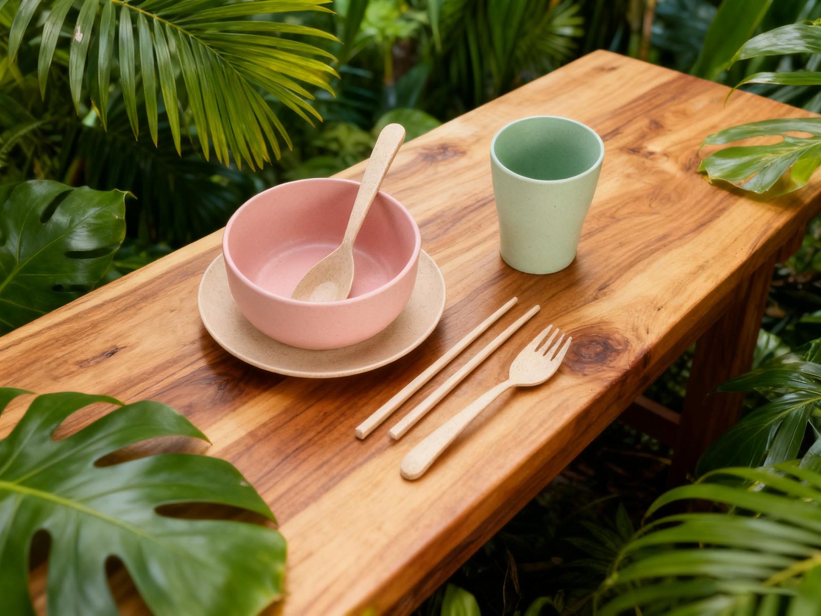 Wheat Straw Dinnerware Set