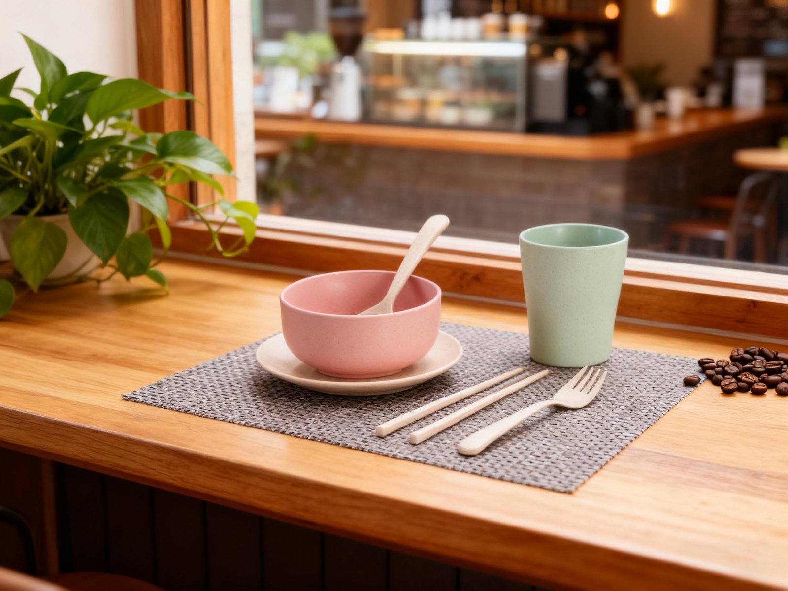 Wheat Straw Dinnerware Set