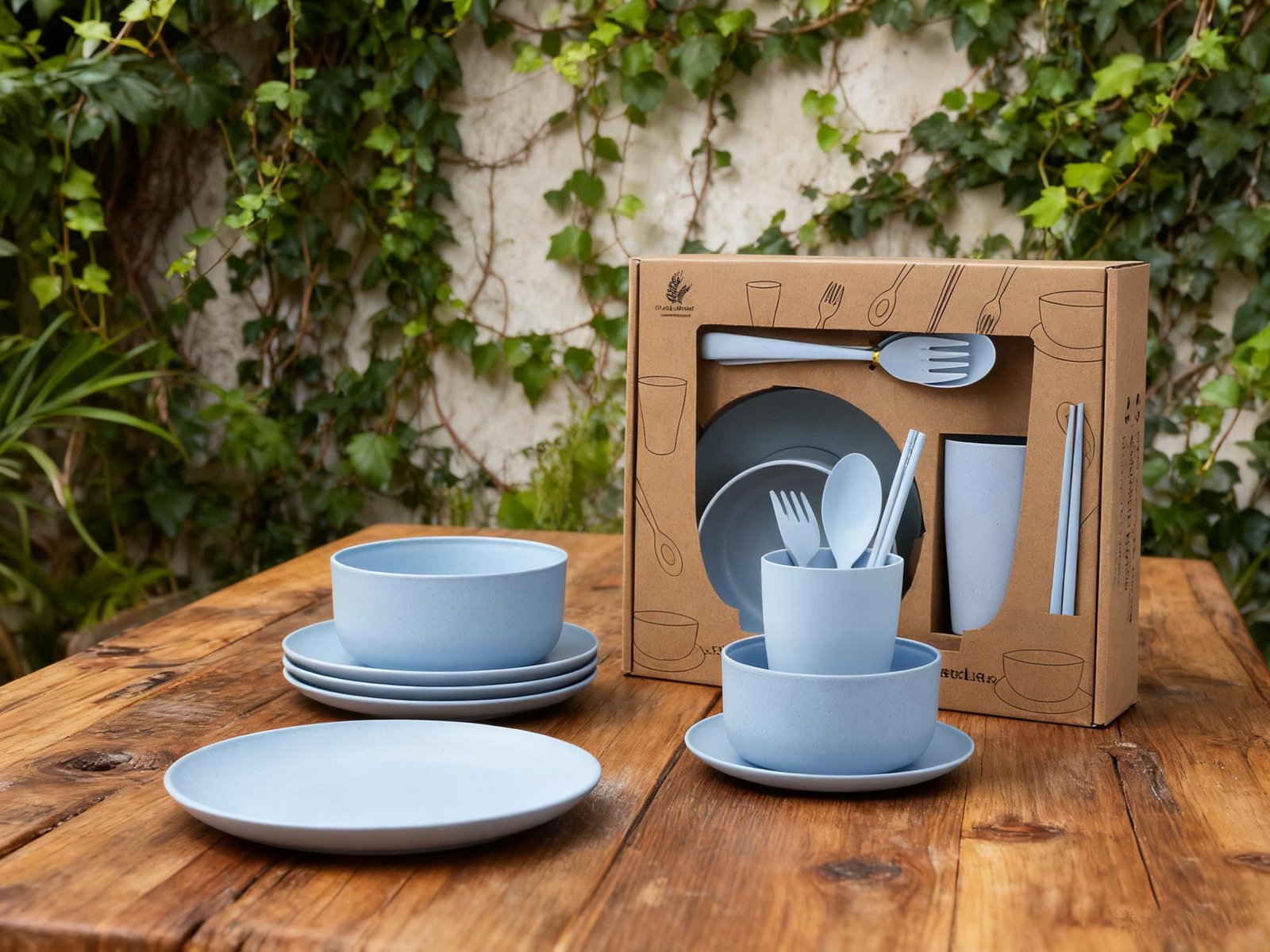 Wheat Straw Dinnerware Set