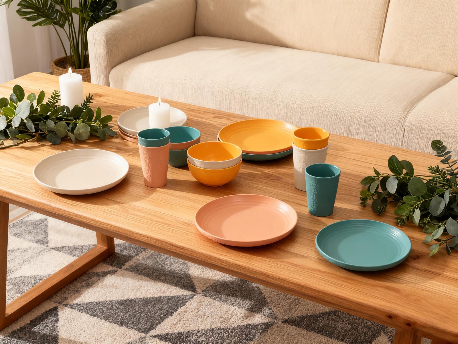 Wheat Straw Dinnerware Set