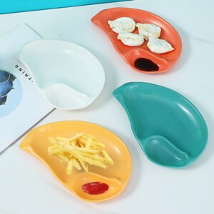 Customizable Logo Snack Dish with Modern Conch Design Creative Spit Bone Gift