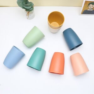 Custom logo Packing Cups Wheat Straw Material Wheat Straw Cup