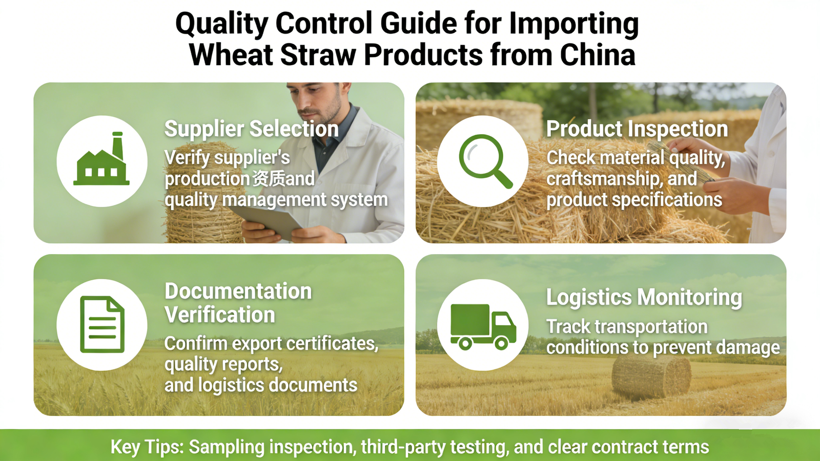 Quality Control of Imported Wheat Straw Products